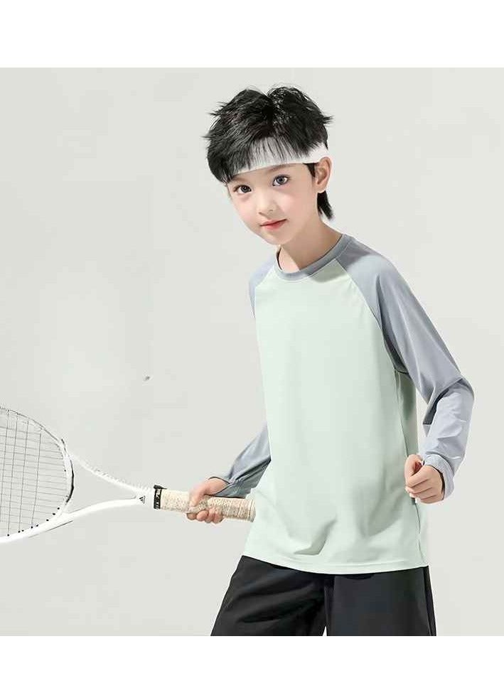 Children's Long Sleeved Long Pants Two-Piece Running Basketball Training Quick Drying Sports Suit  - Image 2