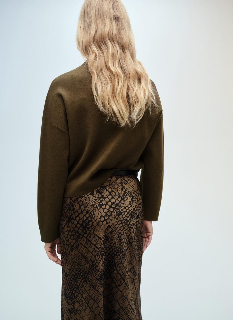 MANGO Perkins-Neck Zip Sweater  - Image 2