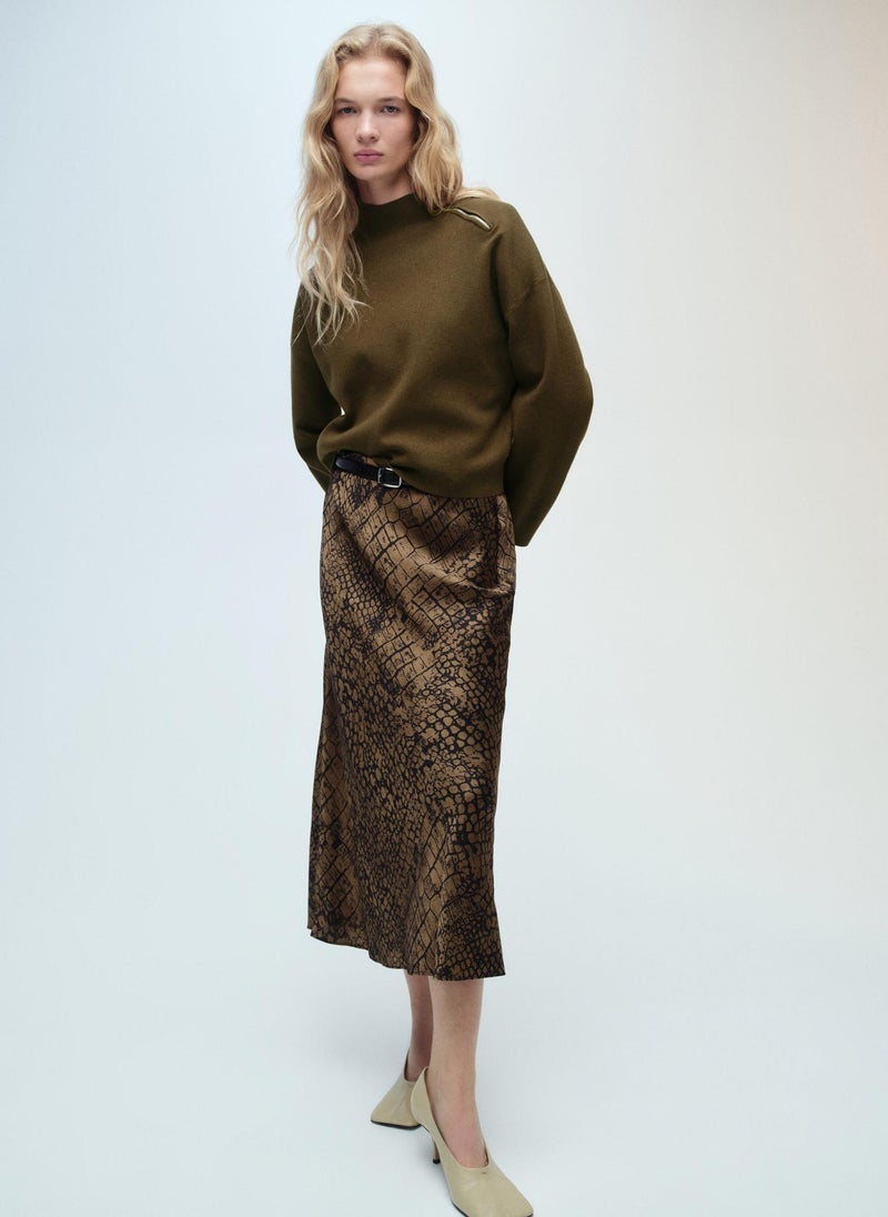MANGO Perkins-Neck Zip Sweater  - Image 4