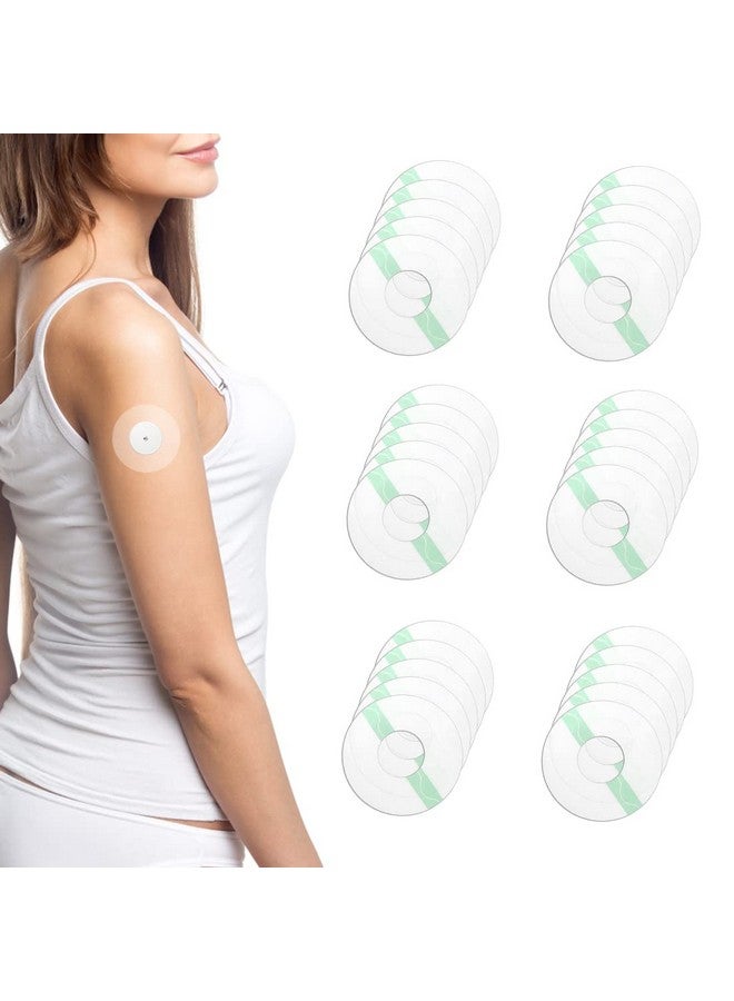 HANNEA® 30Pcs Freestyle Sensor Sticker Patch Self Adhesive Patches,Fix Your Sensor On Arm, Breatheable Waterproof Sensor Patches-Transparent - Image 1