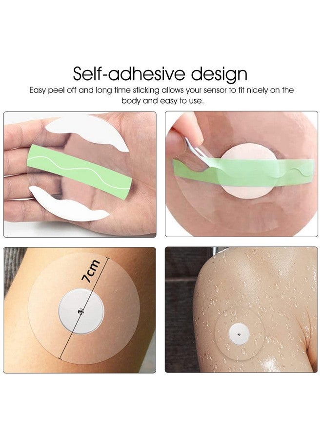 HANNEA® 30Pcs Freestyle Sensor Sticker Patch Self Adhesive Patches,Fix Your Sensor On Arm, Breatheable Waterproof Sensor Patches-Transparent - Image 4