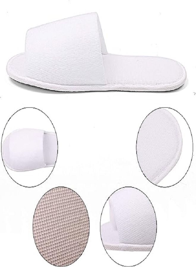 Open Terry Bathroom Hotel and Spa Slippers for Men and Women