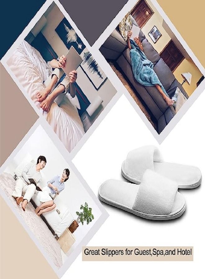 Open Terry Bathroom Hotel and Spa Slippers for Men and Women