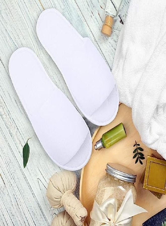 Open Terry Bathroom Hotel and Spa Slippers for Men and Women