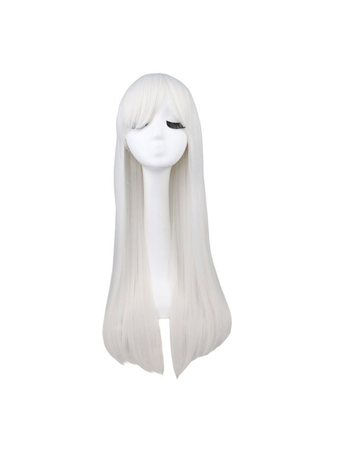 Loquat Colorful Long Straight Cosplay Wig 80cm 80cm White