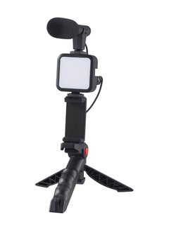 DIGI CORE Vlogging Kit For iPhone YouTube Starter Kit With Microphone LED Light Remote Control For Android Phones/Camera Vlogger Video Recording Mini Tripod Stand AY-49  - Image 3