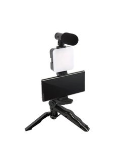 DIGI CORE Vlogging Kit For iPhone YouTube Starter Kit With Microphone LED Light Remote Control For Android Phones/Camera Vlogger Video Recording Mini Tripod Stand AY-49  - Image 2