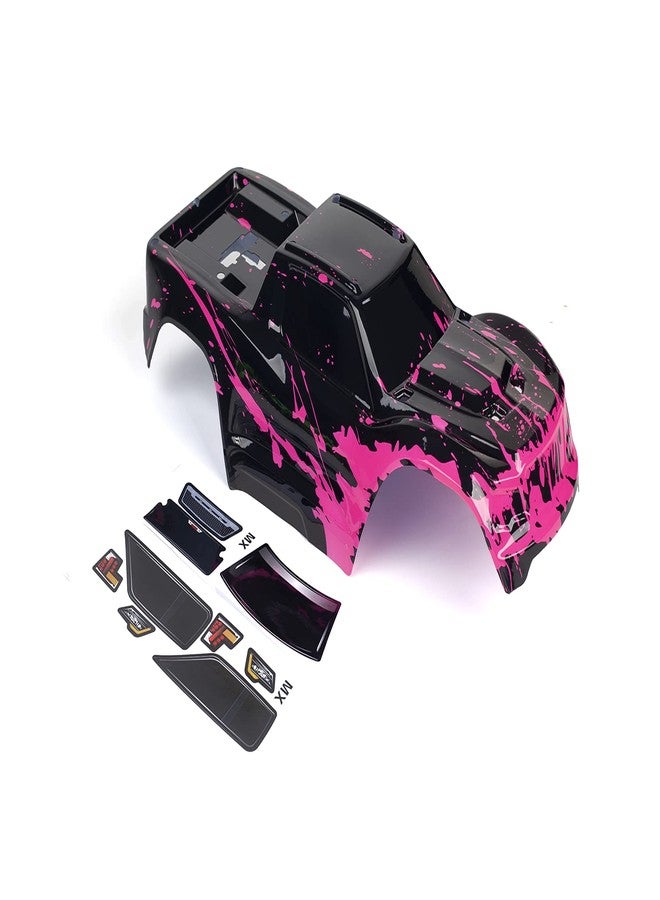 SummitLink Custom Body Muddy Hot Pink Style Compatible for V1 Traxxas Maxx 1/10 4X4 4WD Truck Shell Cover(Truck not Included) MX-MHP-01 - Image 1
