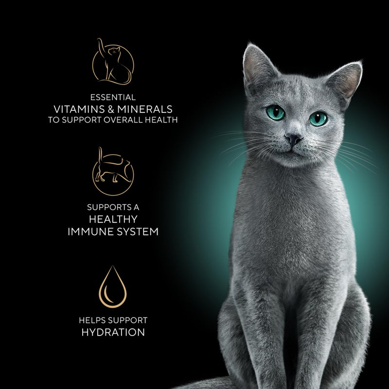 Sheba Perfect Portions Wet Cat Food Cuts in Gravy, Roasted Chicken Entree, Tender Turkey Entree, with Sustainable Salmon, and with Sustainable Tuna, 2.6 oz. Twin-Pack Trays (24 Count, 48 Servings) - Image 3