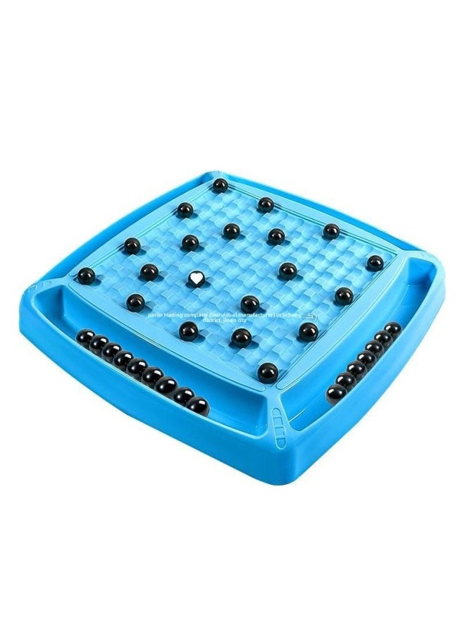 Generic - Interesting Stepping On Thunder Magnetic Force Induces Chess Piece Iron Ball Effect Training Children's Concentration Parent-child Toys-Color:The Flagship Version Of The Thunder Stepping Chessboard Comes With [32 Magnetic Chess Pieces + Storage Bag + Punishment Plate] - Image 1