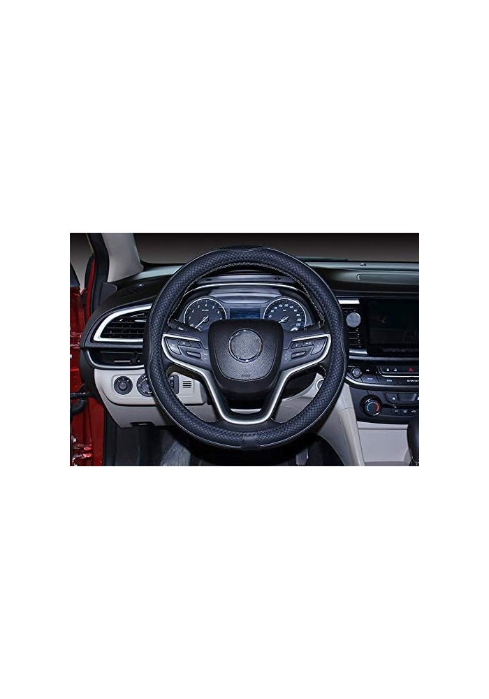 Mayco Bell Microfiber Leather Steering Wheel Cover for Extra Large Trucks (18'', Black) - Image 3