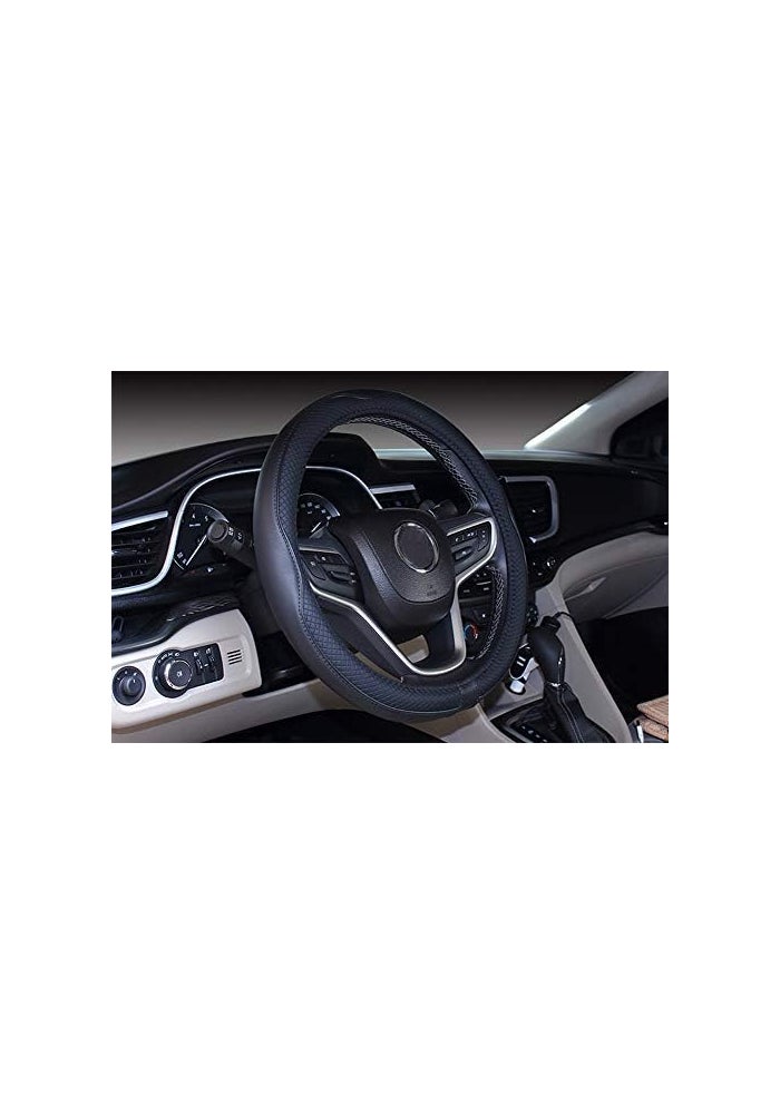 Mayco Bell Microfiber Leather Steering Wheel Cover for Extra Large Trucks (18'', Black) - Image 2