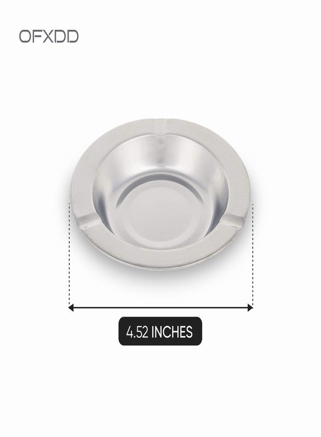OFXDD Stainless Steel Ashtray - Pack of 12 - Outdoors Cigar Ashtrays - Heavy Duty Decorative Metal Ash Tray - Image 2