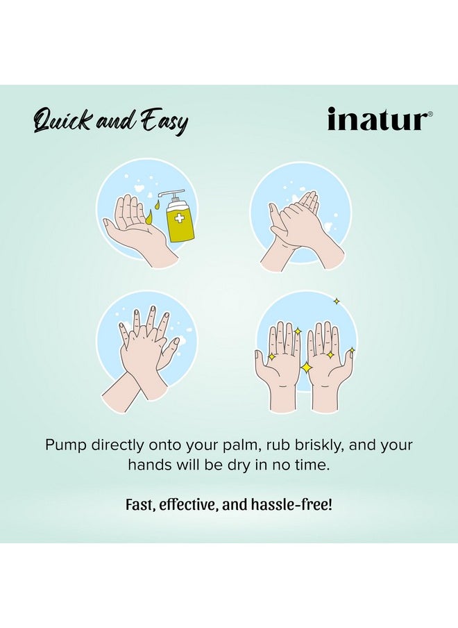 INATUR Refreshing Sanitizer | Alcohol Based Kills 99.9% Germs | Antibacterial With Disinfectant Properties | Safe On Skin, Safe Surfaces 500Ml Combo  - Image 5