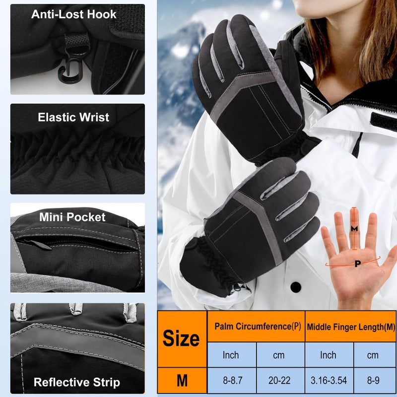 SVPRO Heated Gloves for Women, Battery Heating Hand Warmer Glove with Touchscreen, Electric Heated Motorcycle Gloves for Winter Outdoor Work Hunting Skiing Hiking (Battery Not Included) - Image 5