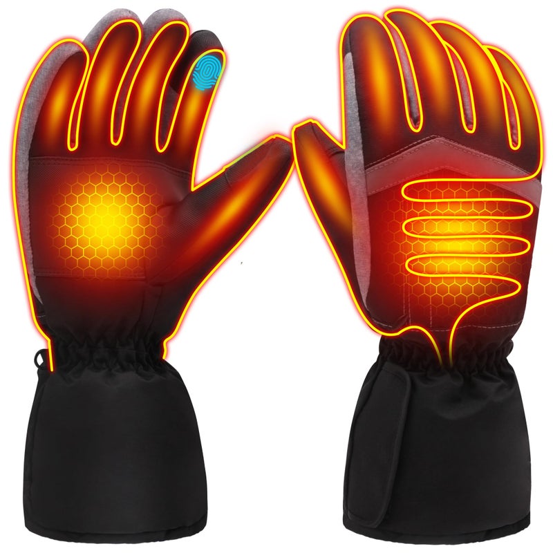 SVPRO Heated Gloves for Women, Battery Heating Hand Warmer Glove with Touchscreen, Electric Heated Motorcycle Gloves for Winter Outdoor Work Hunting Skiing Hiking (Battery Not Included) - Image 1