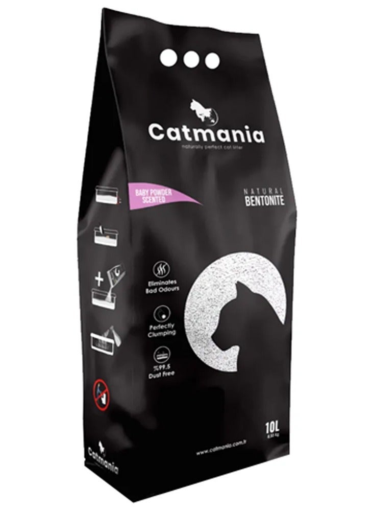 كاتمانيا رمل قطط كاتمانيا المتكتلة برائحة بودرة الأطفال 10 لتر