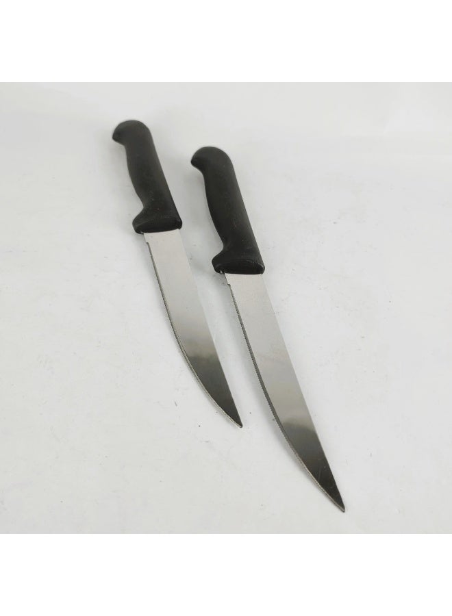 طقم سكاكين صغيرة مكون من عدد 2 سكينة , مصنوعه من خامات عالية الجودة ومقبض بلاستيك - Image 1