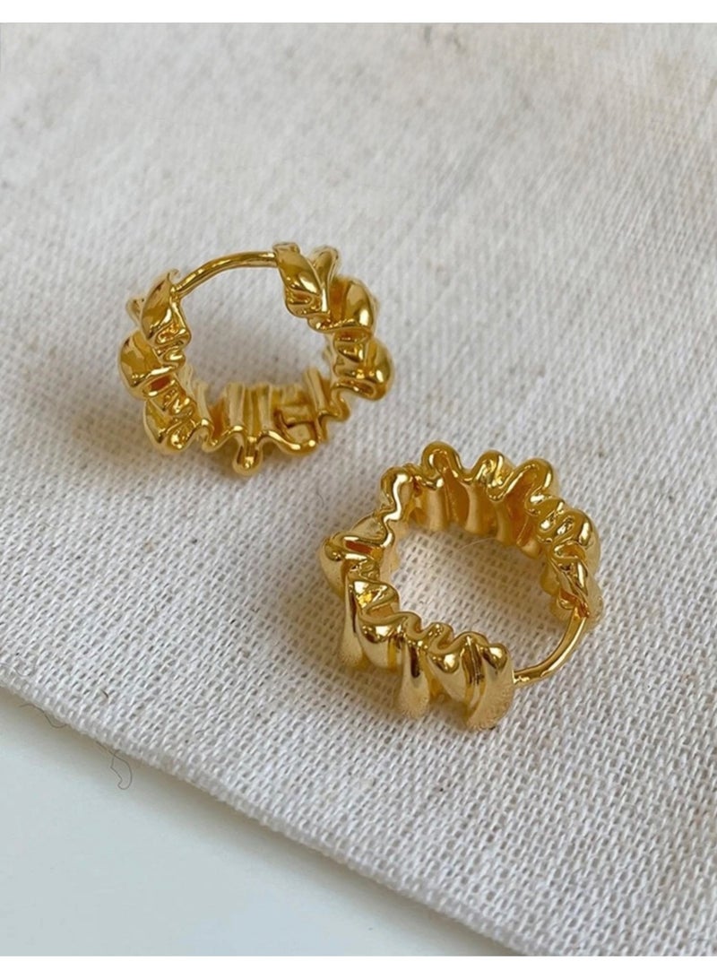 Dangle Charms Elegant & Trendy Gold Plated Earrings For Women - Image 2