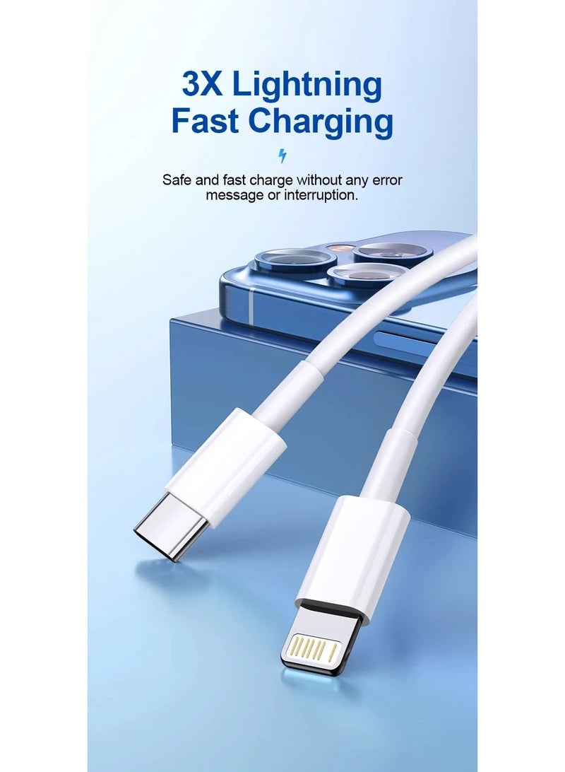 1M  USB C to Lightning Cable Fast Charging Power Delivery  iPhone Charging Cable for iPhone 14/14 Pro/14 Plus/14 Pro Max, iPad Pro, iPhone 8-13 All Series - Image 2