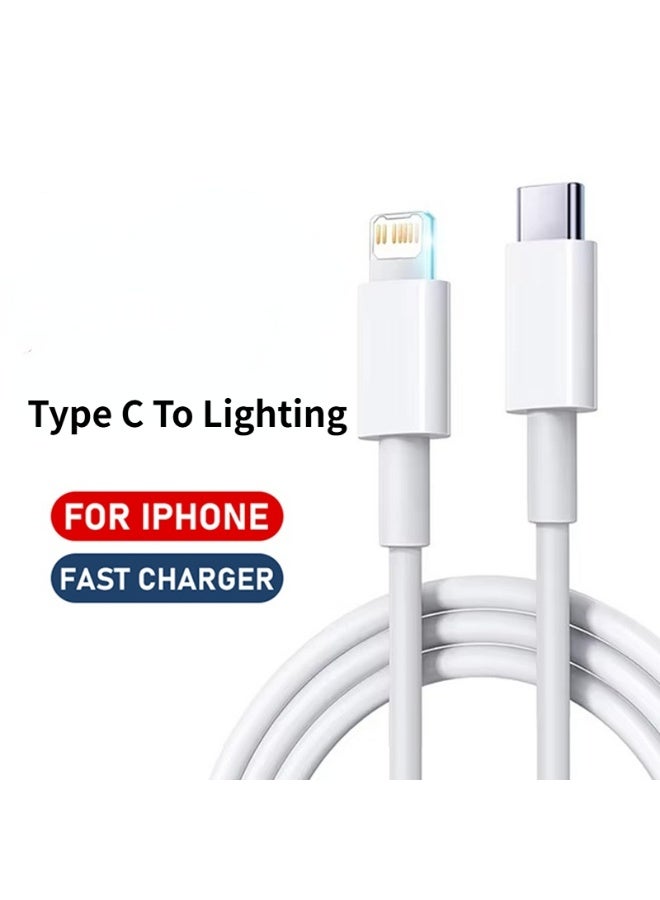 1M  USB C to Lightning Cable Fast Charging Power Delivery  iPhone Charging Cable for iPhone 14/14 Pro/14 Plus/14 Pro Max, iPad Pro, iPhone 8-13 All Series - Image 1