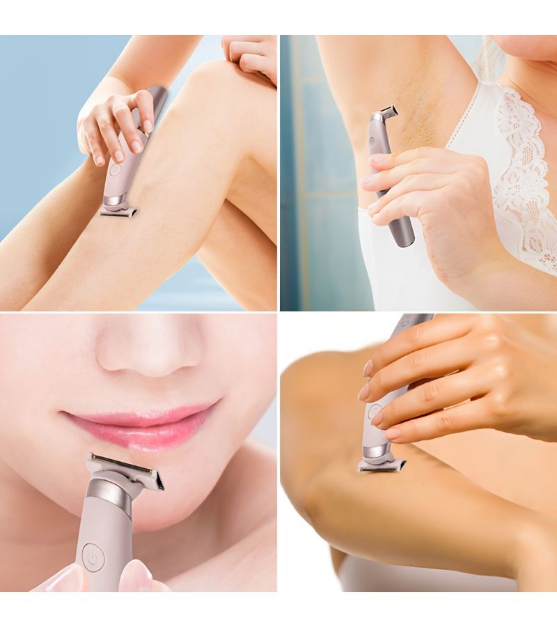 Pink Portable Women's Electric Shaver And Household Shaver - Image 4