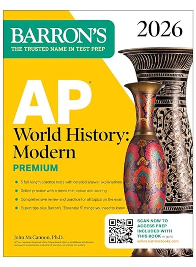 AP World History: Modern Premium, 2026: Prep Book With 5 Practice Tests + Comprehensive Review + Onl