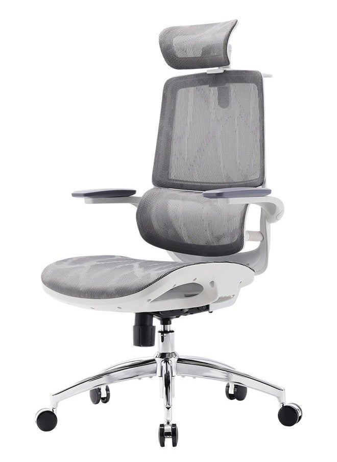 SIHOO SIHOO M59AS-M301 Ergonomic Office Chair, Upgrade the large cushions,Breathable Mesh Desk Chair with Dual Back Design, Swivel Task Chair, Adjustable Height Gaming Chair(Grey)  - Image 1