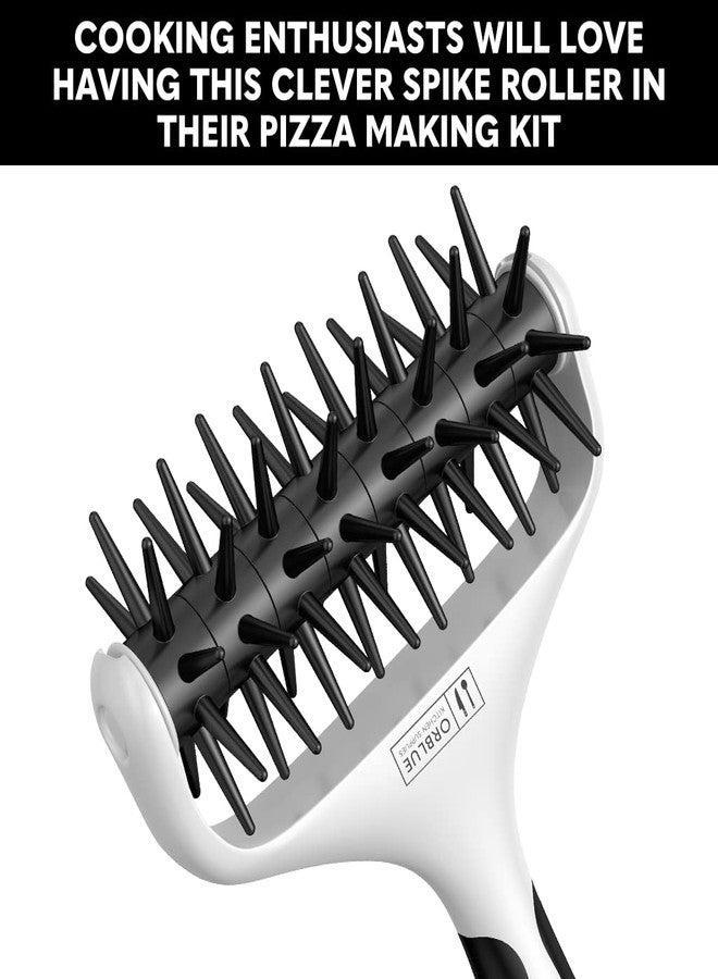 Orblue Pizza Dough Docker Pastry Roller with Spikes, Pizza Docking Tool for Home & Commercial Kitchen - Pizza Making Accessories that Prevent Dough from Blistering, Black - Image 5