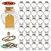 Folinstall 30 Pieces Heart Shaped Small Glass Jars with Cork Lids, Glass Favor Jars for Wedding Decoration, DIY, Home, - Image 2