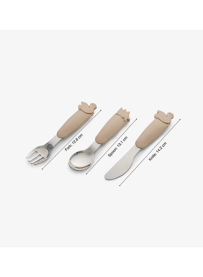 Citron Silicone Cutlery Set With Pouch Ballerina - Eco - Friendly Utensils For On - The - Go - Dining