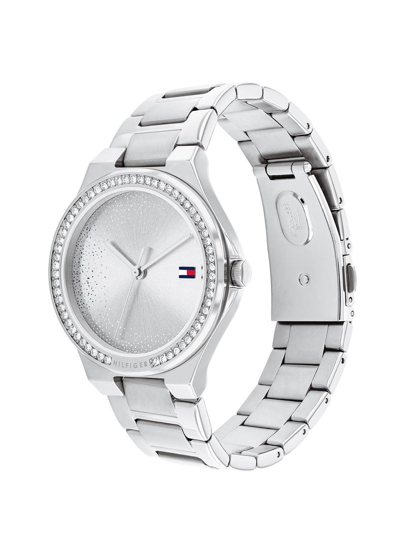 TOMMY HILFIGER ساعة يد نسائية من الستانلس ستيل بعقارب دائرية الشكل 1782641 - 36 ملم - Image 2