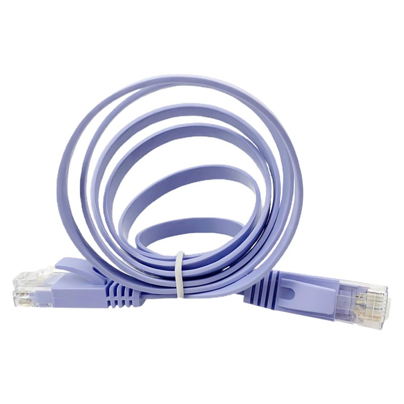 Cat6 Ethernet Cable 1M Flat Heavy Duty RJ45 Network Wire for Home Office - Image 1