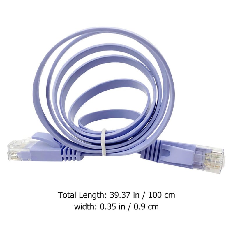 Cat6 Ethernet Cable 1M Flat Heavy Duty RJ45 Network Wire for Home Office - Image 2