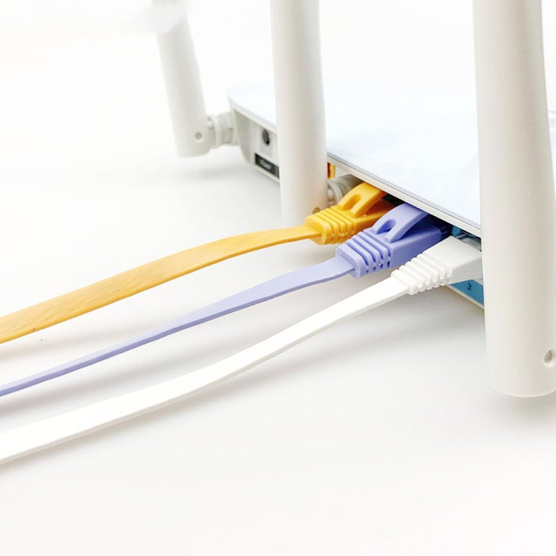 Cat6 Ethernet Cable 1M Flat Heavy Duty RJ45 Network Wire for Home Office - Image 4