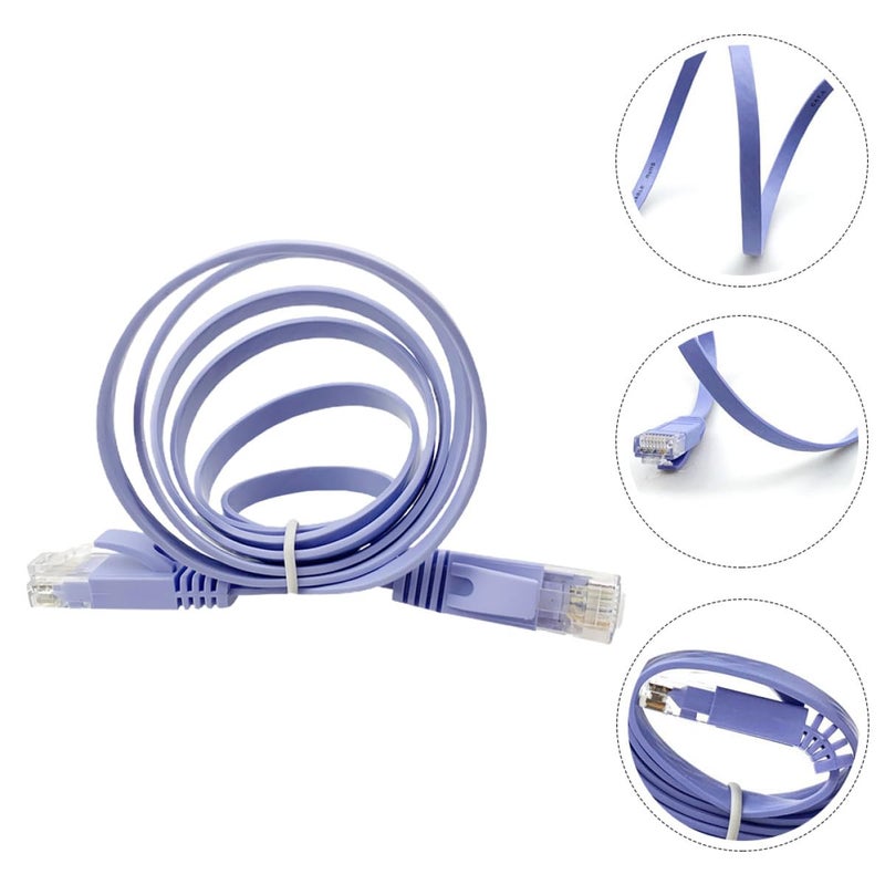 Cat6 Ethernet Cable 1M Flat Heavy Duty RJ45 Network Wire for Home Office - Image 5