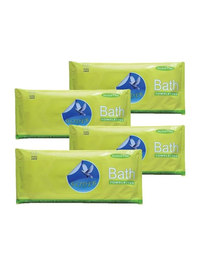 GLIDER Bed Bath Wipes Enriched With Aloe Vera And Vitamin E 40 Wipes (Pack Of 4) - Image 2