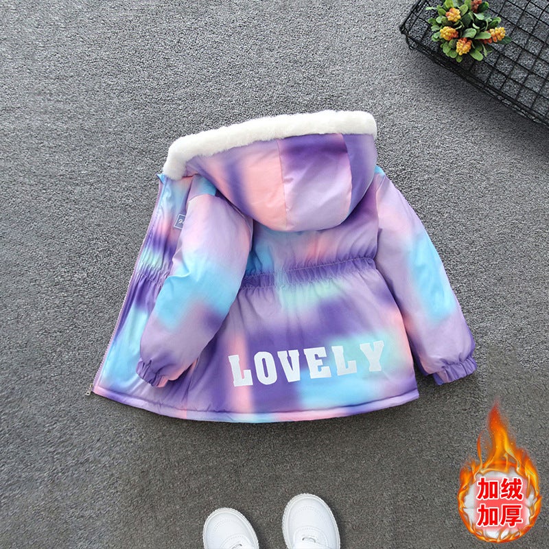 Girls' Outwears Kidsren'S Winter Style Velvet Tops Baby Winter Clothes Fashionable Jackets - Image 2