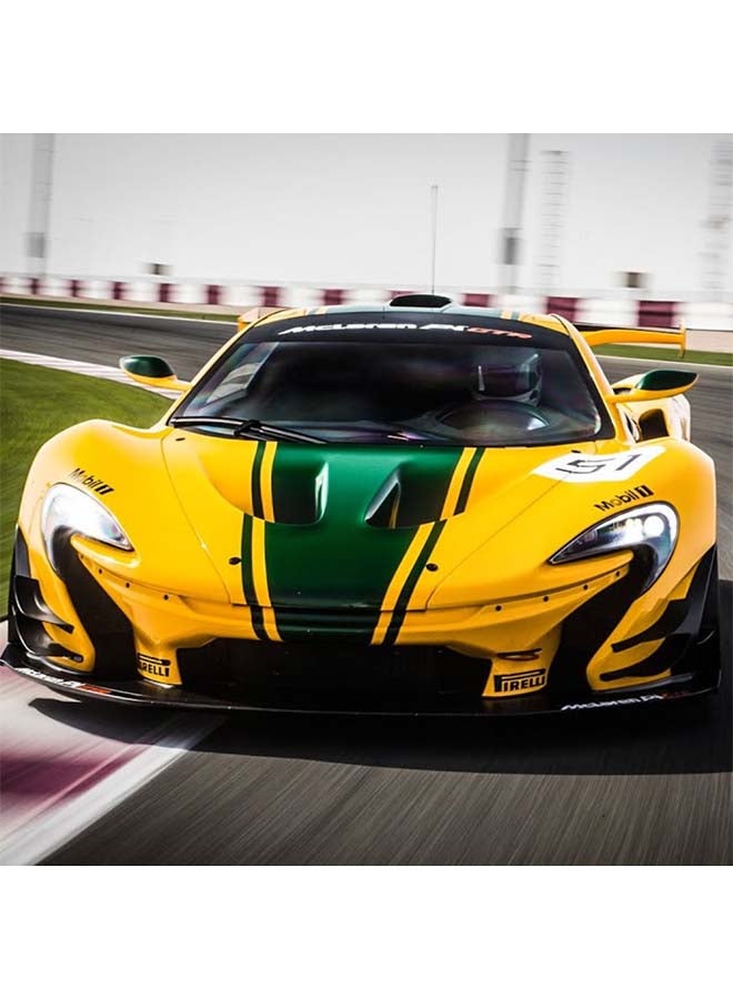 D-Power ماكلارين P1™ GTR أصفر | نموذج معدني، عنصر مميز لجمع المتعلقات، سيارات فائقة | سيارات لعبة، نموذج سيارة معدني بنموذج سحب للخلف | الحجم 1:32، للأطفال 3+  - Image 4