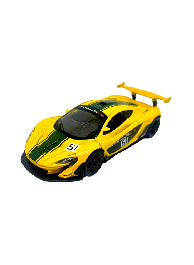 D-Power ماكلارين P1™ GTR أصفر | نموذج معدني، عنصر مميز لجمع المتعلقات، سيارات فائقة | سيارات لعبة، نموذج سيارة معدني بنموذج سحب للخلف | الحجم 1:32، للأطفال 3+  - Image 1