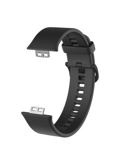 Replacement Silicone Band compatible with Huawei Fit Watch (Black) - pzsku/ZE639FA8FBB16485ACD51Z/45/_/1693840136/6b8c389b-9f0b-47b6-b159-4c404f491b35