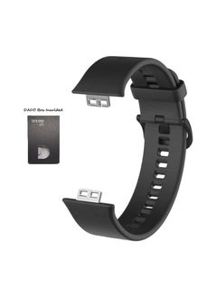 Replacement Silicone Band compatible with Huawei Fit Watch (Black) - pzsku/ZE639FA8FBB16485ACD51Z/45/_/1693840137/b967c030-1bfc-4619-a5f7-eff853f7c129