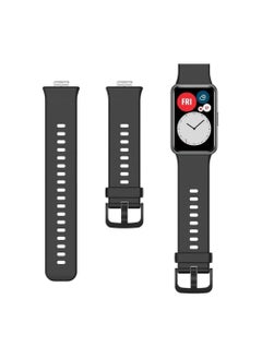 Replacement Silicone Band compatible with Huawei Fit Watch (Black) - pzsku/ZE639FA8FBB16485ACD51Z/45/_/1693840137/e18f264f-faf3-428e-9f20-15b3035e38d2