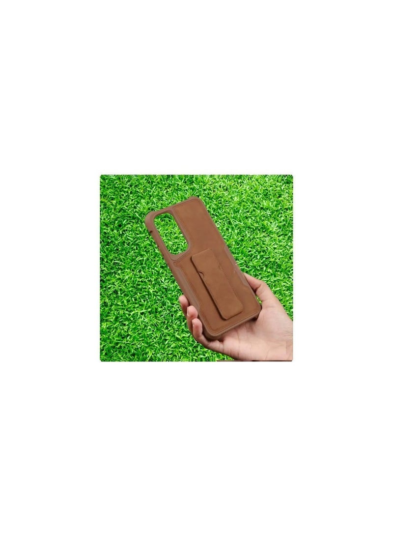 Creative Samsung FE 24 Phone Case  With a slim and durable stand, camel color - Image 2