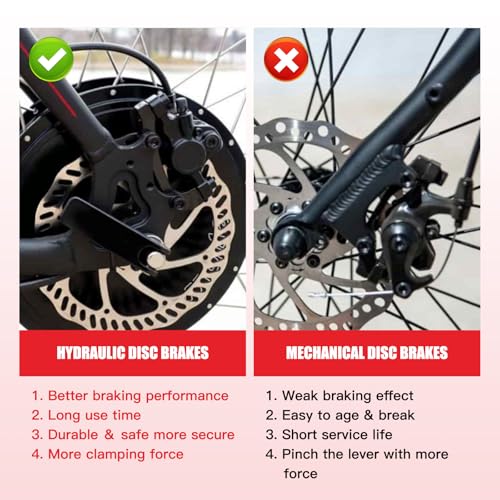 GREHUA Upgraded Mini Bike Hydraulic Brake Kit Compatible with Baja Doodle Bug DB30 Blitz Racer Dirt Bug Predator 79cc 97cc 2.8hp Minibike Parts with Master Cylinder Caliper Pads Assembly - Image 2