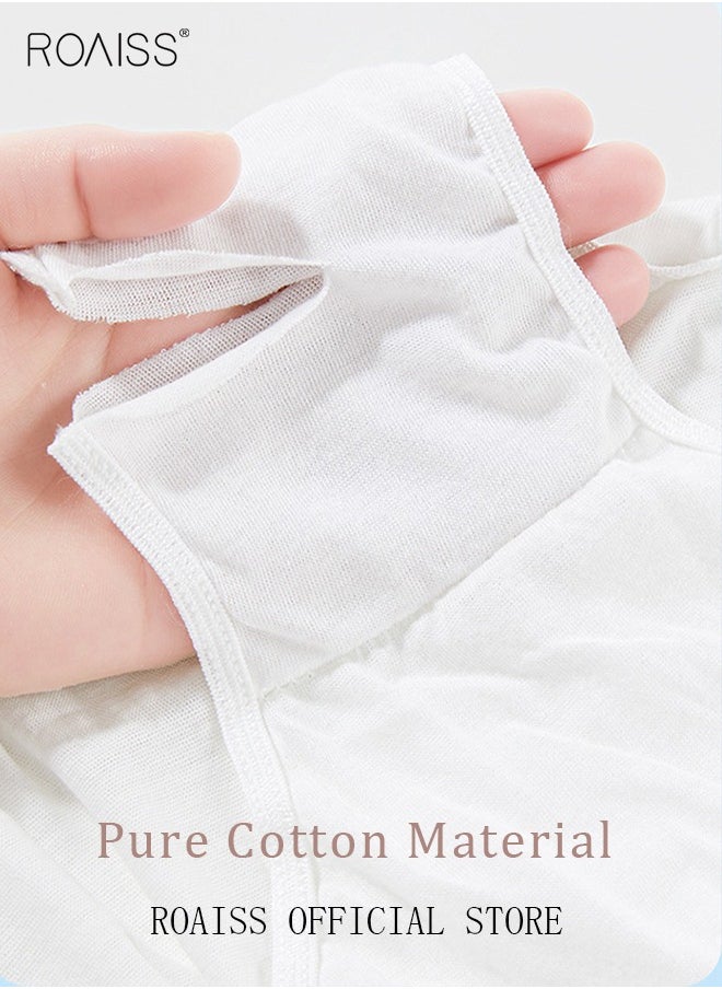 roaiss - 15 packs of women's disposable underwear pregnant women confinement postpartum sterile high-elastic underwear mid-waist hygienic soft underwear independent set underwear white - Image 1