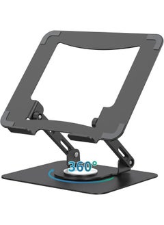 Ergonomic desk computer riser, laptop stand with 360° rotating base, foldable laptop mount, adjustable height, multi-angle, and stable metal holder for notebook PCs ranging in size from 10.6" to 15.6". - pzsku/ZE63A1710F37722D16E86Z/45/_/1739794992/09cc6b34-249f-4f5f-a32a-ecb4c041cba1