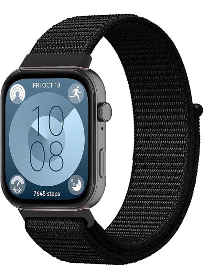 Strap, Soft Nylon Replacement Straps with Velcro Fastener for Huawei Watch Fit 3/Fit 4/Fit 4 Pro Women Men - Image 1