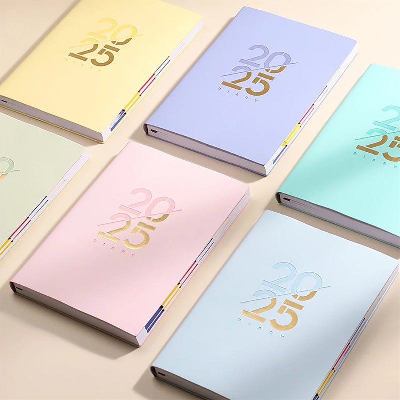 2025 Planner Notebook: Blue 180 Lay Flat Writing, Premium Wear-Resistant Cover - Colorful Monthly Ribbon Bookmark To Do List Notebook for Office, Travel, Home & Gifting - Image 5