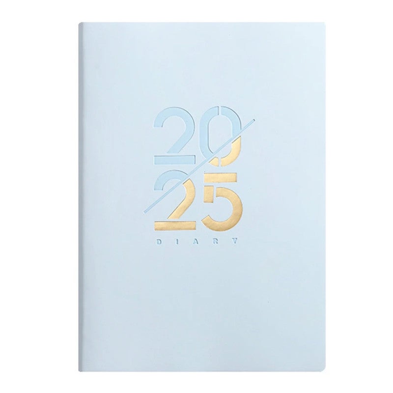 2025 Planner Notebook: Blue 180 Lay Flat Writing, Premium Wear-Resistant Cover - Colorful Monthly Ribbon Bookmark To Do List Notebook for Office, Travel, Home & Gifting - Image 1
